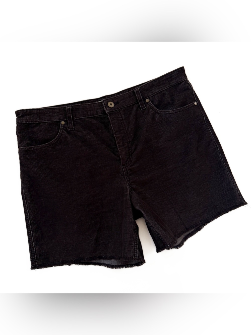 Carve Designs REI Shorts Womens 14 Oahu 6” Black Corduroy Organic Cotton
